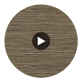 St. Thomas Black | Thibaut Wallcoverings Circular Swatch | Thibaut