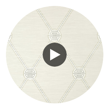 Turnberry Trellis Neutral | Thibaut Wallcoverings Circular Swatch | Thibaut