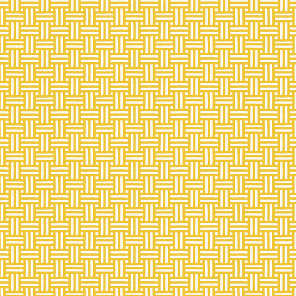 Piermont Yellow - Golden Yellow Wallcovering | Thibaut
