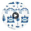 Kingdom Parade | Thibaut Wallcoverings Circular Swatch | Thibaut