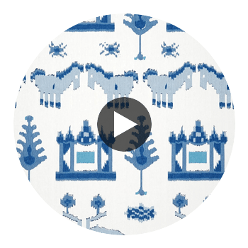 Kingdom Parade | Thibaut Wallcoverings Circular Swatch | Thibaut