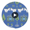 Kingdom Parade | Thibaut Wallcoverings Circular Swatch | Thibaut
