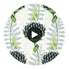 Tiverton Black | Thibaut Wallcoverings Circular Swatch | Thibaut