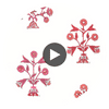 Indian Flower | Thibaut Wallcoverings Circular Swatch | Thibaut