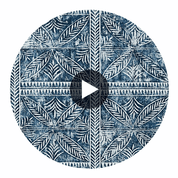 Timbuktu Navy | Thibaut Wallcoverings Circular Swatch | Thibaut
