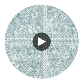 Timbuktu Slate Blue | Thibaut Wallcoverings Circular Swatch | Thibaut