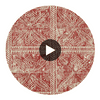Timbuktu Red | Thibaut Wallcoverings Circular Swatch | Thibaut