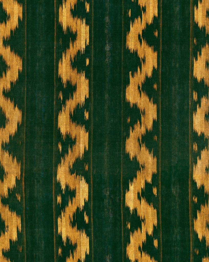 Vintage Ikat Topiary Green Wallpaper | Mind The Gap