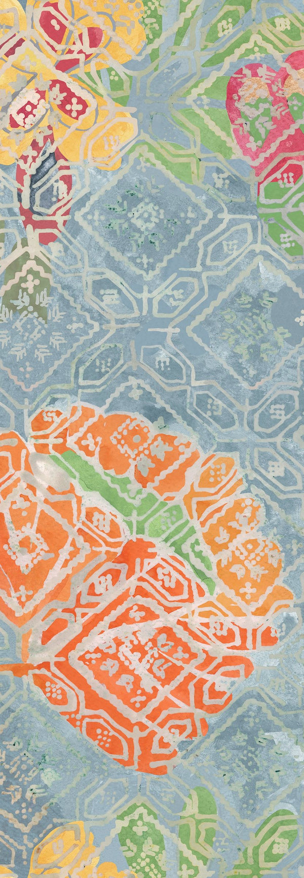 Shepherd's Delight Mural - Blue, Green, Yellow, Orange Wallcovering | Mind the Gap