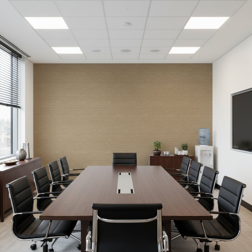 Milbanks Metallic Grasscloth Vinyl | Hollywood Wallcoverings