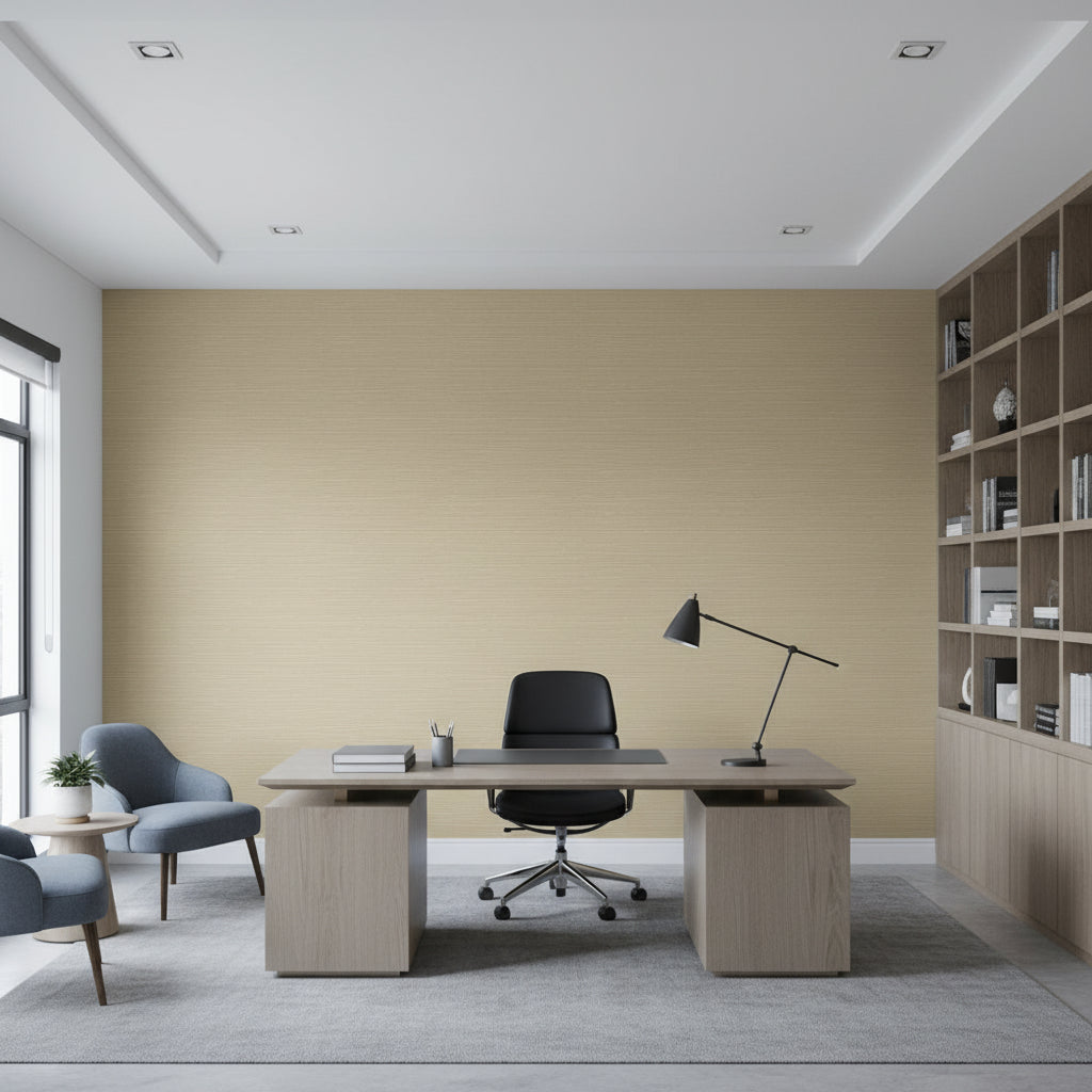 Milbanks Metallic Grasscloth Vinyl | Hollywood Wallcoverings