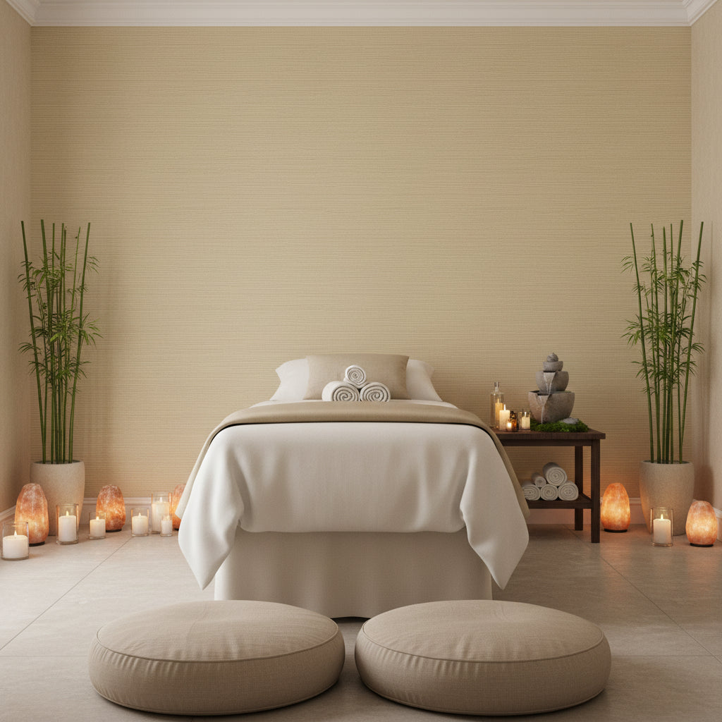 Milbanks Metallic Grasscloth Vinyl | Hollywood Wallcoverings