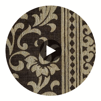 Dylan Damask - Brown Gold Circular Swatch | DW