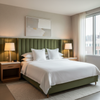 Ultrasuede  Fern  Green Upholstered Headboard | Ultrasuede Upholstery
