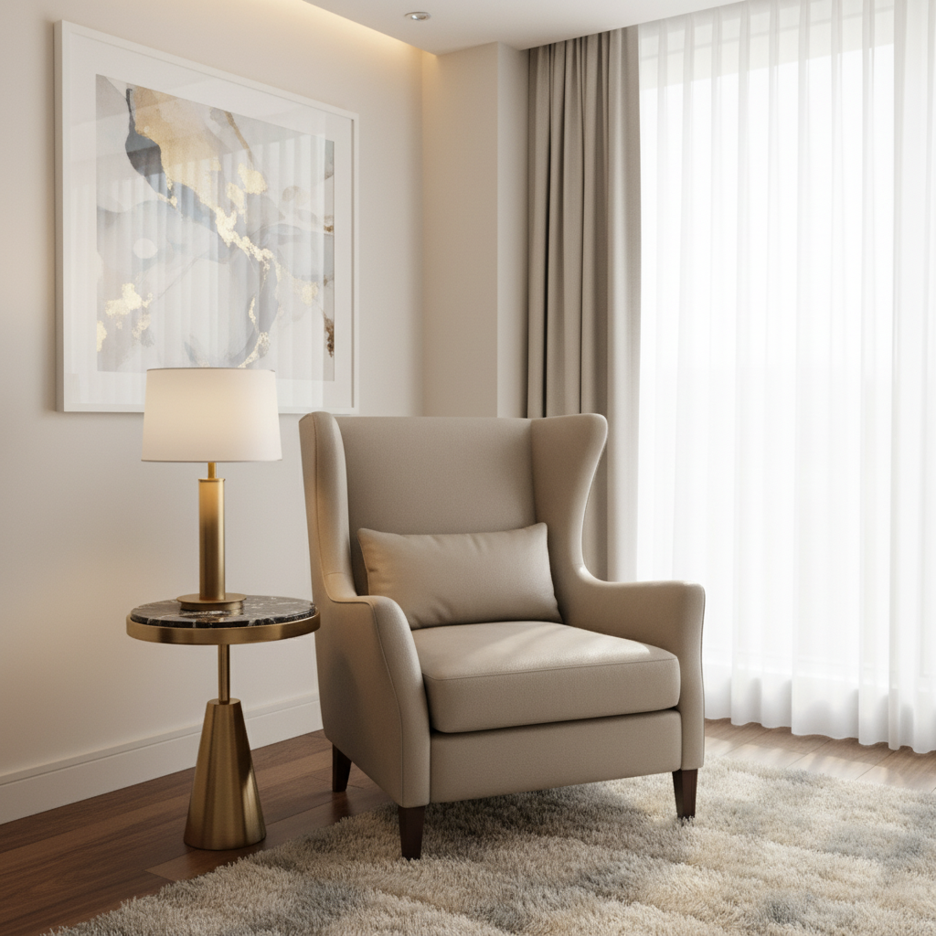 Luxury Cay - Fossil Upholstered Chair | Architectural Fabrics