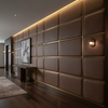 Alamo - Cocoa Bean Performance Vinyl Upholstered Wall Panel | Architectural Fabrics