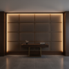 Maya Riviera - Espresso Upholstered Wall Panel | Architectural Fabrics