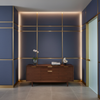 Aarden - Indigo Dusk Silicone Hybrid Upholstered Wall Panel | Architectural Fabrics
