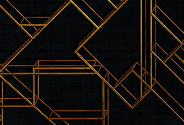 Georgi Gold and Black Geometric | Coordone Europe