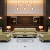 Embossed Reptile Skin Pale Olive Upholstered Sofa | Architectural Fabrics