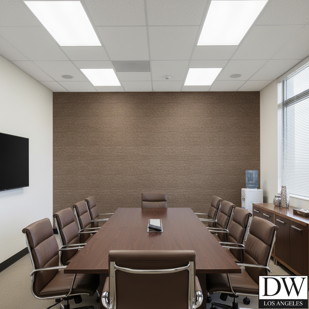 Marseilles Vinyl | Hollywood Wallcoverings - Conference Room commercial room setting