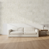 Montauk Paperweave Gray Linen Wallcovering | Phillipe Romano room setting