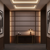 Smooth Matte Texture Mauve Taupe Upholstered Wall Panel | Architectural Fabrics