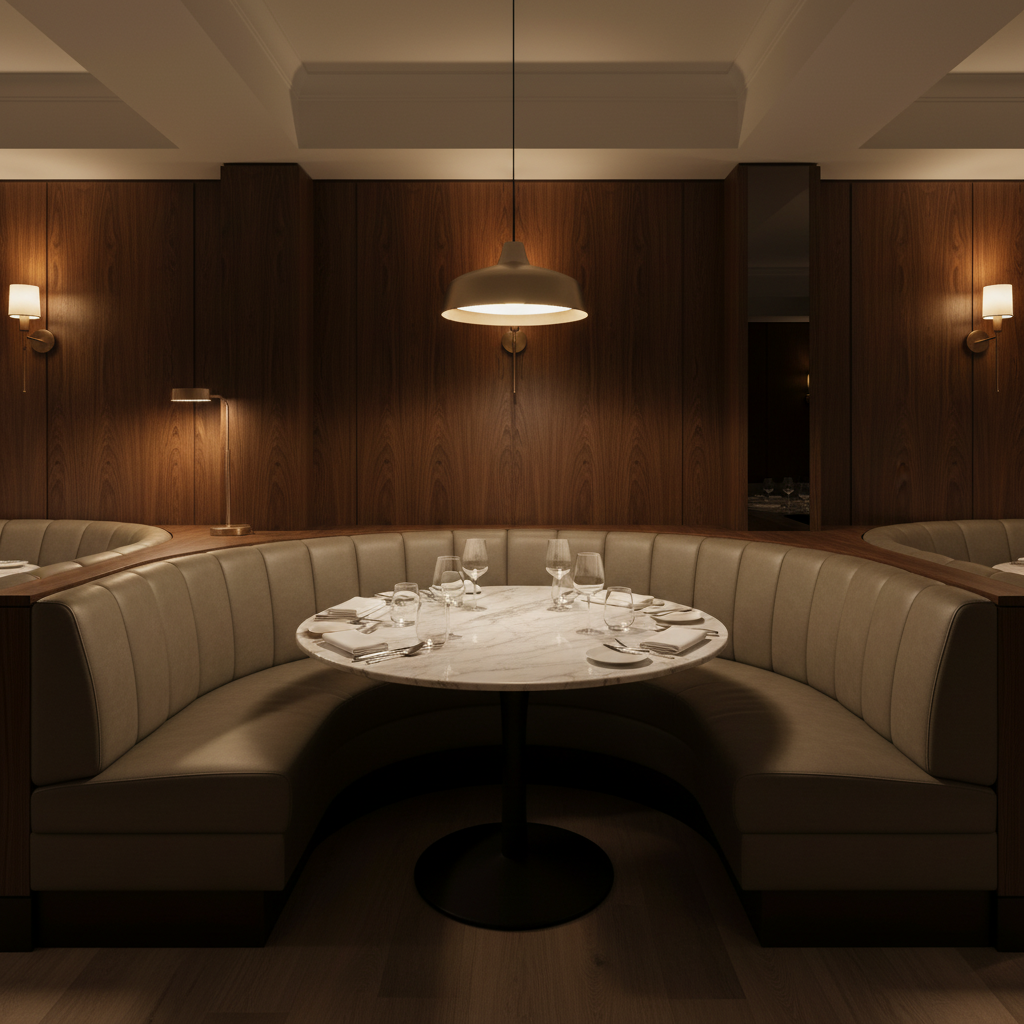 Luxury Cay - Shadow Upholstered Banquette | Architectural Fabrics