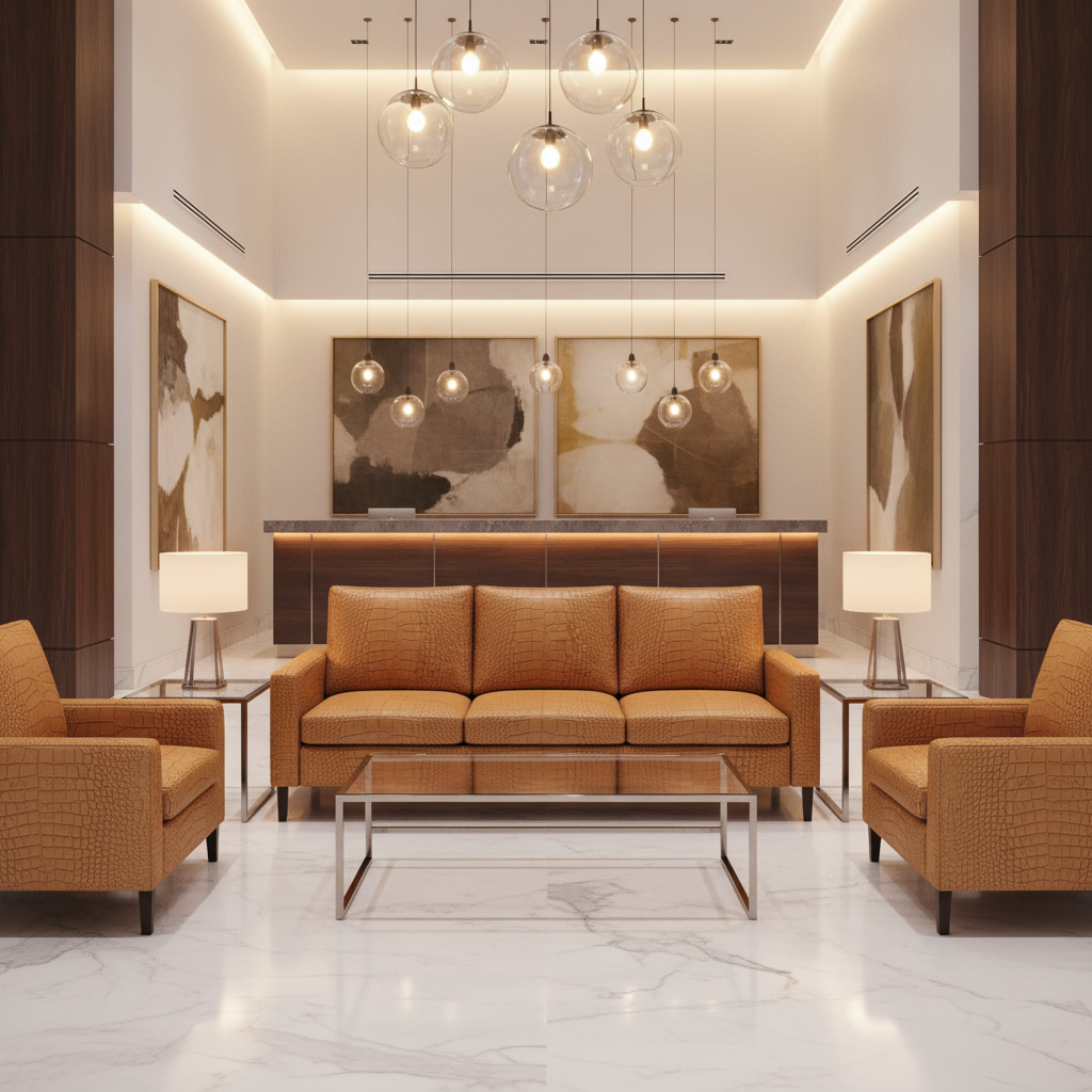 Norman Island - Caramel Upholstered Sofa | Architectural Fabrics