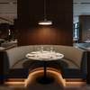 St. Barthelemy - Pebble Upholstered Banquette | Architectural Fabrics