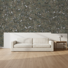 Nantucket Grasscloth Deep Sea & Metallic Silver Wallcovering | Phillipe Romano room setting