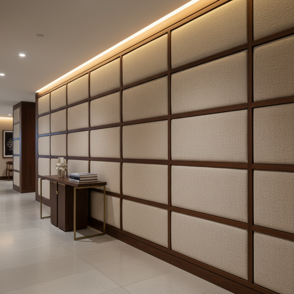 Sisal Bay - Merino Upholstered Wall Panel | Architectural Fabrics