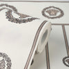 I Love Baroque Medusa Stripe White Silver Versace Home Wallcovering