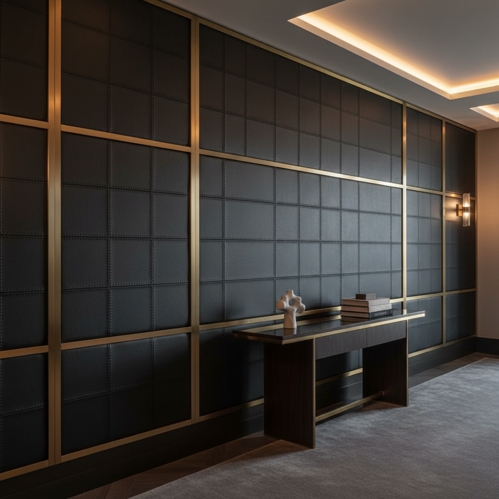 Puerto Plata - Black Upholstered Wall Panel | Architectural Fabrics