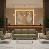 Silver Bank - Fern Upholstered Sofa | Architectural Fabrics