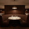 West Indian Lily - Dull Rich Brown Upholstered Banquette | Architectural Fabrics