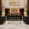 Embossed Reptile Scale Charcoal Black Upholstered Sofa | Architectural Fabrics