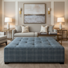 Alter - Alter Silicone Hybrid Upholstered Ottoman | Architectural Fabrics