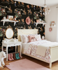 The Original Yeeha 1950's Cowboy - Midnight Mid-Century Modern | Architectural Wallcoverings - Girls Bedroom Room Setting