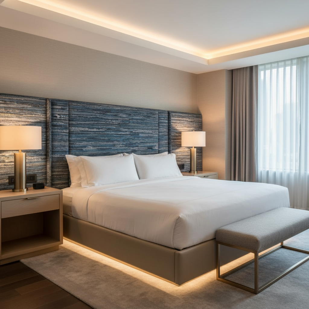 Pigeon Island - Nautical Upholstered Headboard | Architectural Fabrics