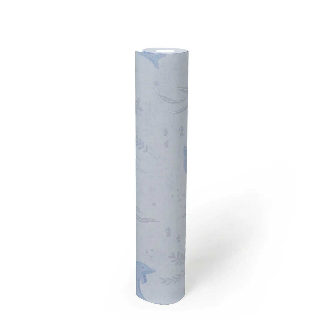 Lilly Luis Light Blue Wallcovering | AS Creation