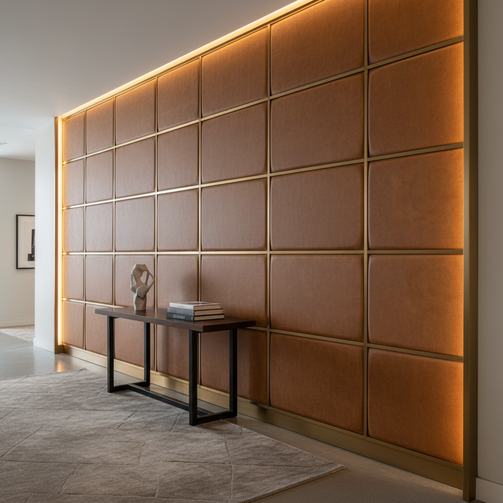 Vieques - Auburn Upholstered Wall Panel | Architectural Fabrics