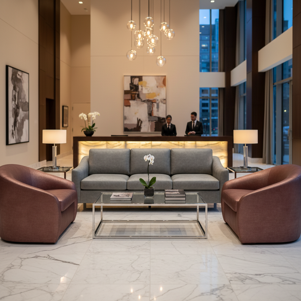 Red Hook - Pewter Upholstered Sofa | Architectural Fabrics