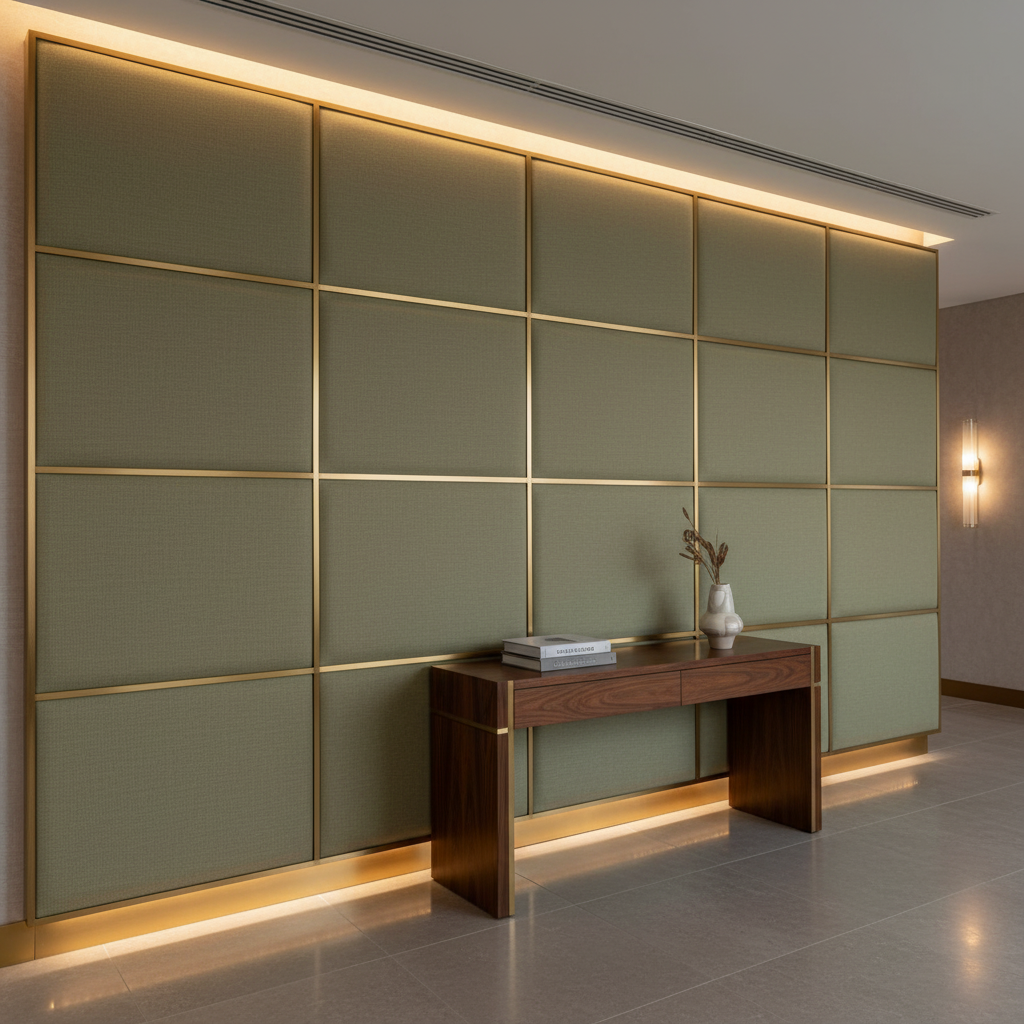 Soufriere - Grass Upholstered Wall Panel | Architectural Fabrics