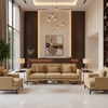 Aire Pebbled - Desert Sand Breathable Polyurethane Upholstered Sofa | Architectural Fabrics