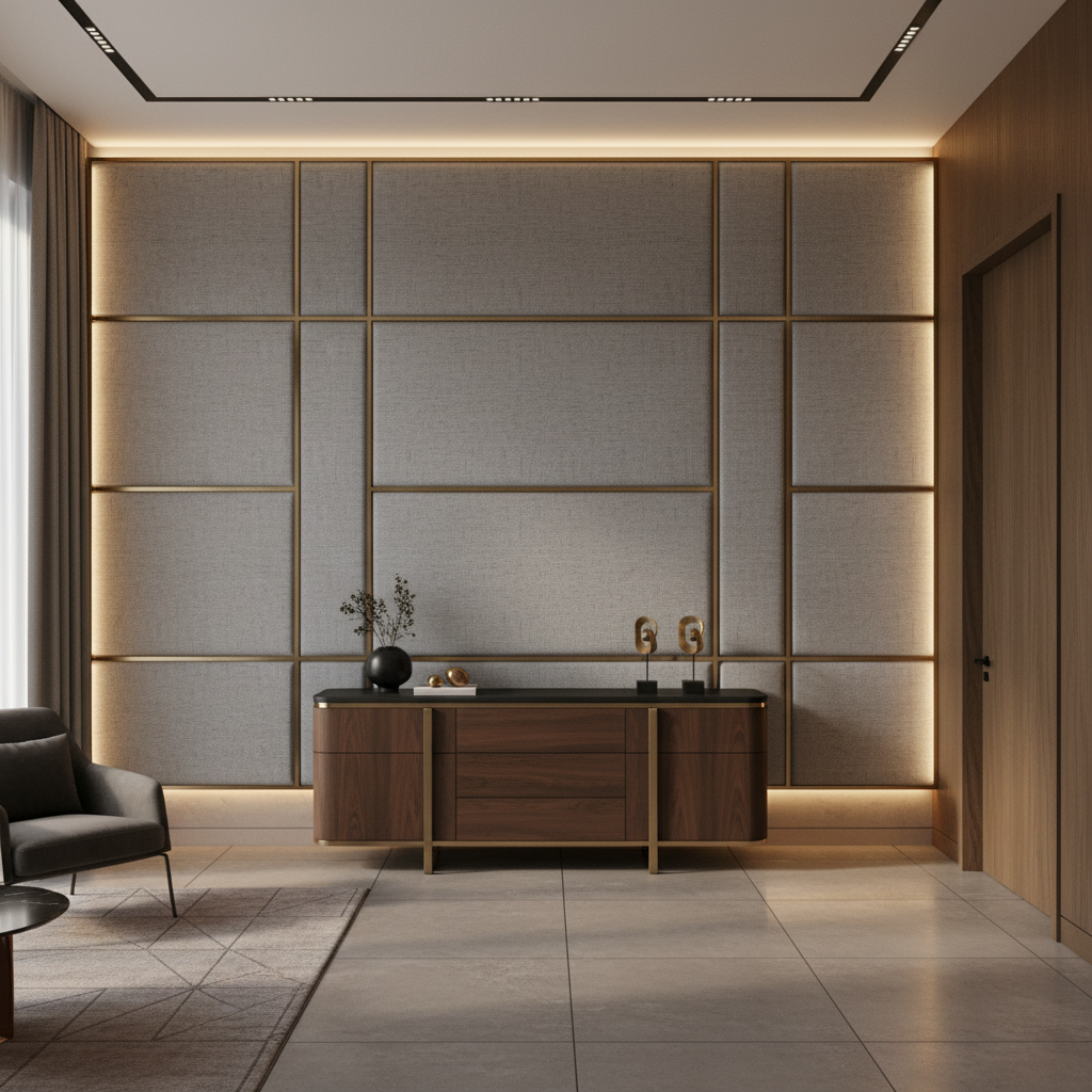 Peter Island - Metal Upholstered Wall Panel | Architectural Fabrics