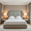 Embossed Reptile Scale Soft Gray Upholstered Headboard | Architectural Fabrics