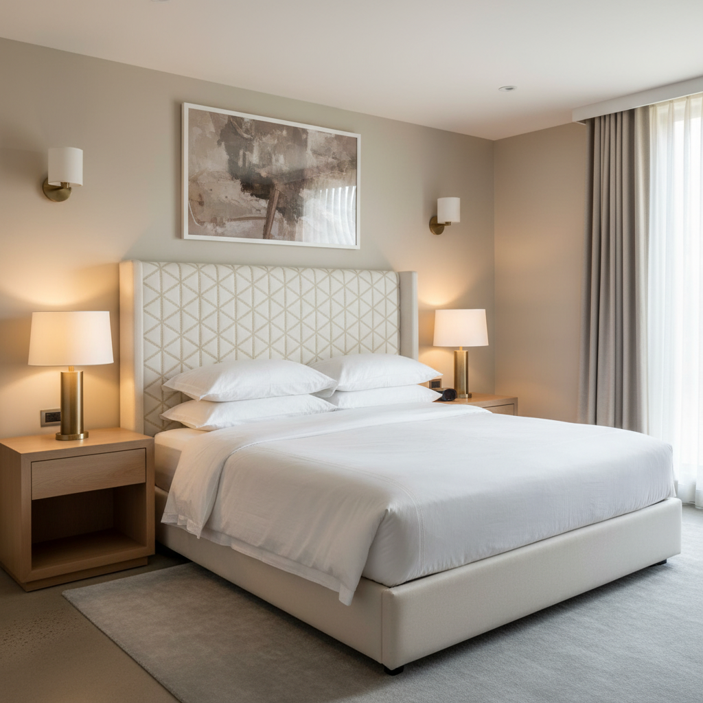 Tres Palmas - Linen Upholstered Headboard | Architectural Fabrics