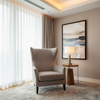 Smooth Pebble Grain Soft Taupe Upholstered Chair | Architectural Fabrics