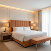 Soper Hole - Apricot Upholstered Headboard | Architectural Fabrics